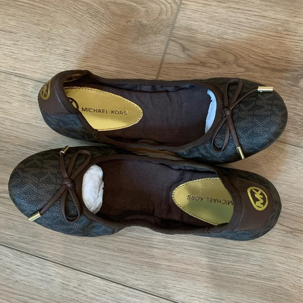 Michael Kors Brown Ballet Flats - Picture 6 of 6